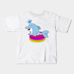 Dolphin Swimming Kids pool Kids T-Shirt